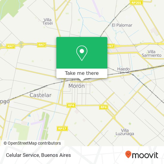 Mapa de Celular Service