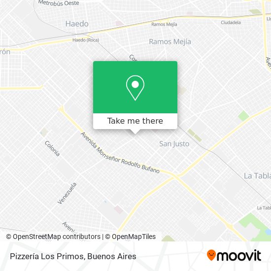 Pizzería Los Primos map
