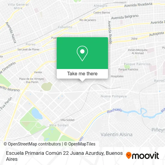 Escuela Primaria Común 22 Juana Azurduy map