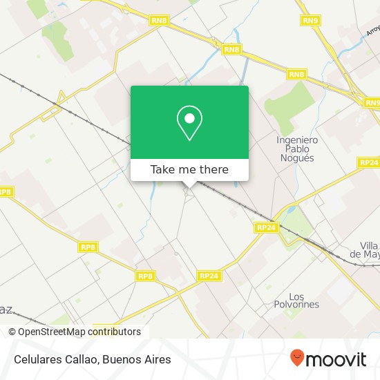 Celulares Callao map