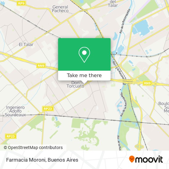 Farmacia Moroni map