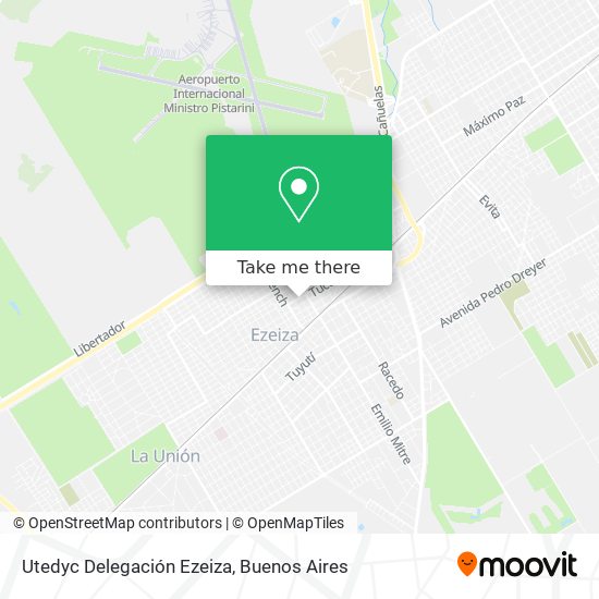 Mapa de Utedyc Delegación Ezeiza
