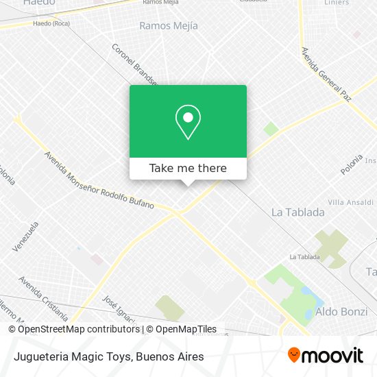 Jugueteria Magic Toys map