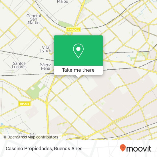 Cassino Propiedades map