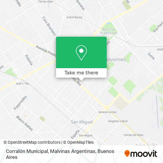 Corralón Municipal, Malvinas Argentinas map