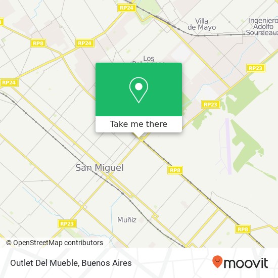 Outlet Del Mueble map
