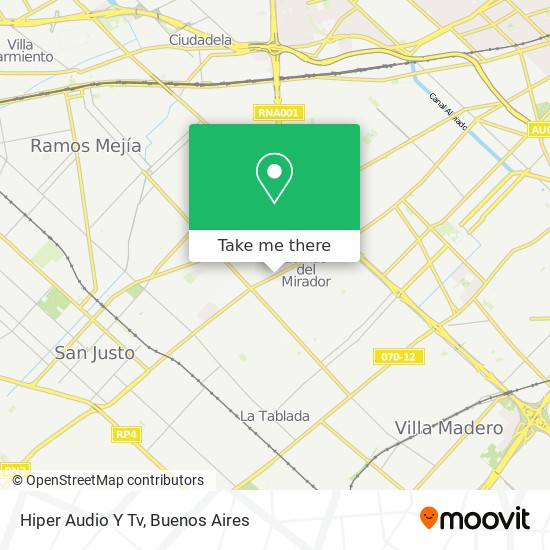 Hiper Audio Y Tv map