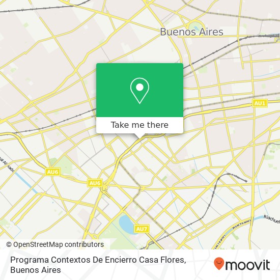 Programa Contextos De Encierro Casa Flores map
