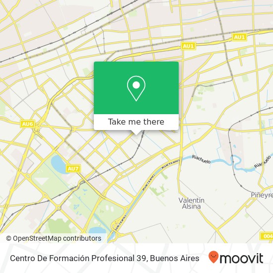 Mapa de Centro De Formación Profesional 39