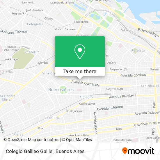 Colegio Galileo Galilei map