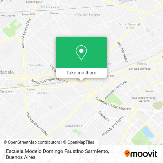 Escuela Modelo Domingo Faustino Sarmiento map