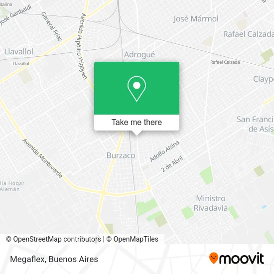 Mapa de Megaflex