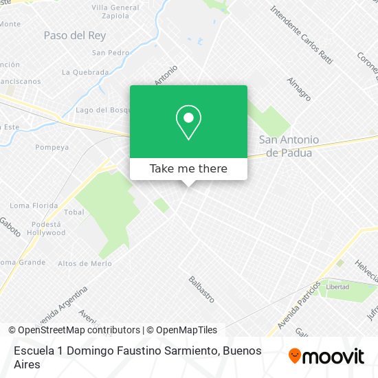 Escuela 1 Domingo Faustino Sarmiento map