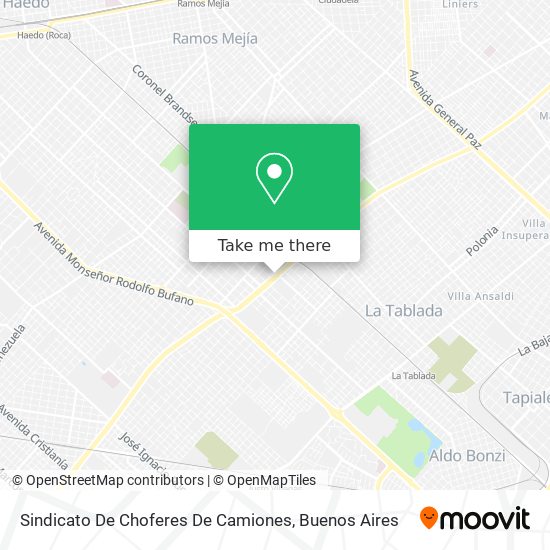 Sindicato De Choferes De Camiones map