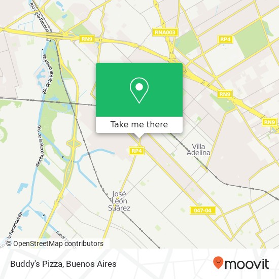 Mapa de Buddy's Pizza