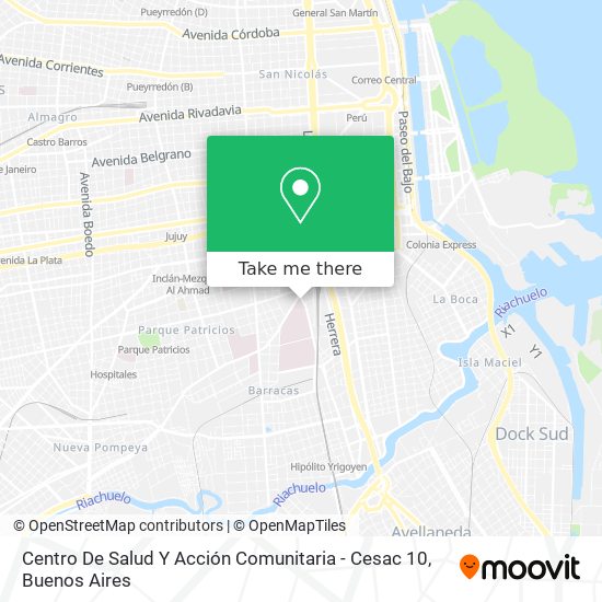 Centro De Salud Y Acción Comunitaria - Cesac 10 map