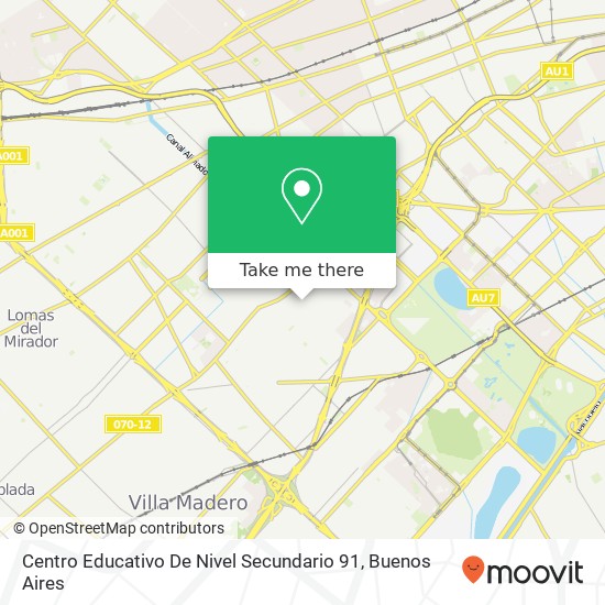 Mapa de Centro Educativo De Nivel Secundario 91