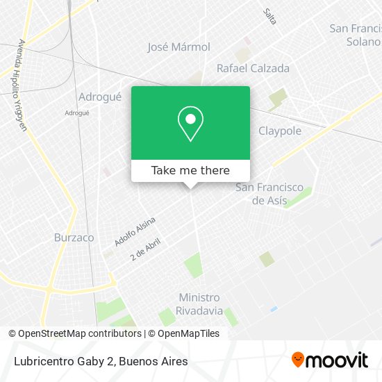 Lubricentro Gaby 2 map