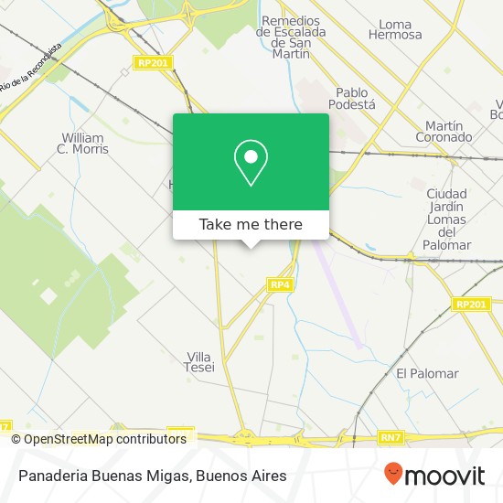 Panaderia Buenas Migas map