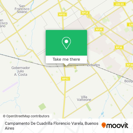 Campamento De Cuadrilla Florencio Varela map
