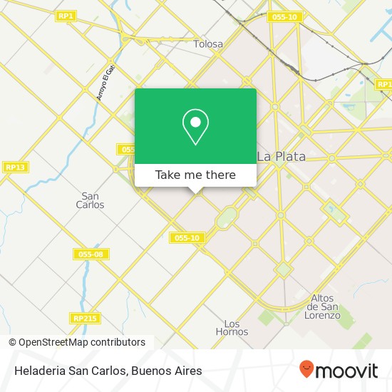 Heladeria San Carlos map