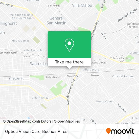 Optica Vision Care map