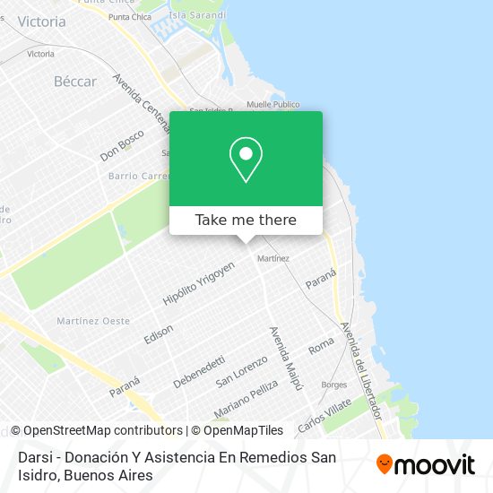 Darsi - Donación Y Asistencia En Remedios San Isidro map