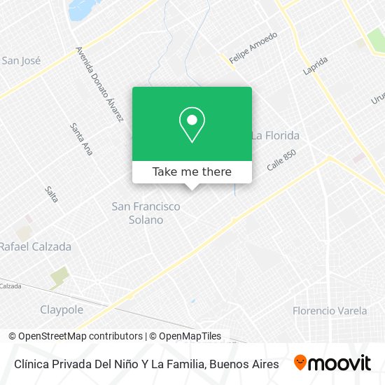 Mapa de Clínica Privada Del Niño Y La Familia