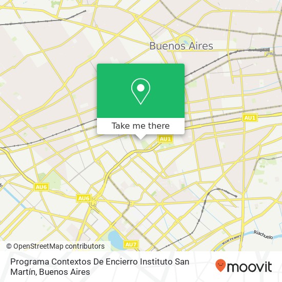 Mapa de Programa Contextos De Encierro Instituto San Martín