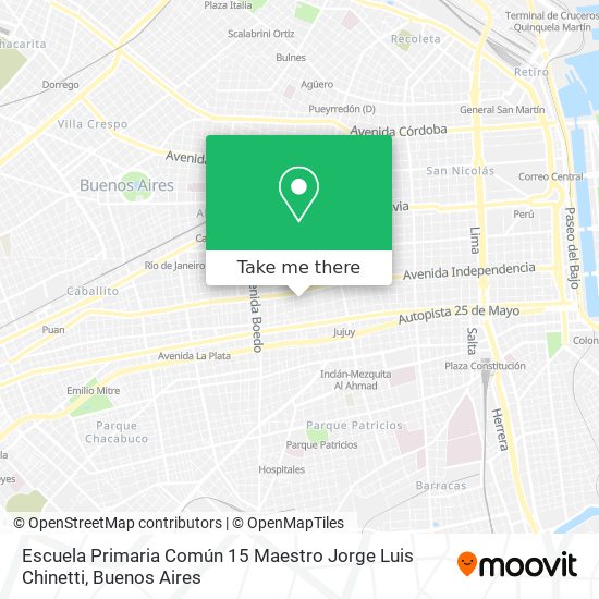 Escuela Primaria Común 15 Maestro Jorge Luis Chinetti map