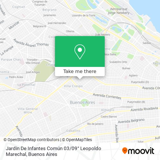 Mapa de Jardín De Infantes Común 03 / 09° Leopoldo Marechal