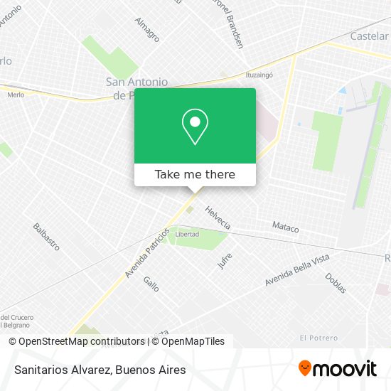 Sanitarios Alvarez map