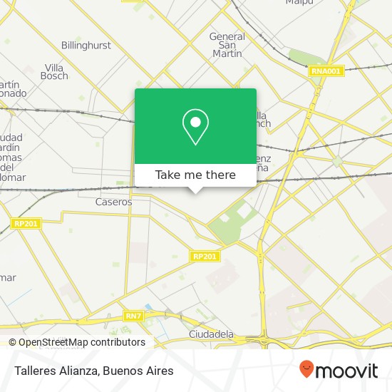 Talleres Alianza map