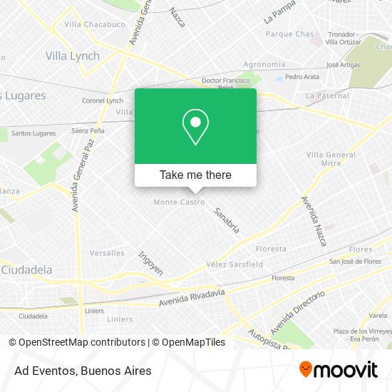 Ad Eventos map