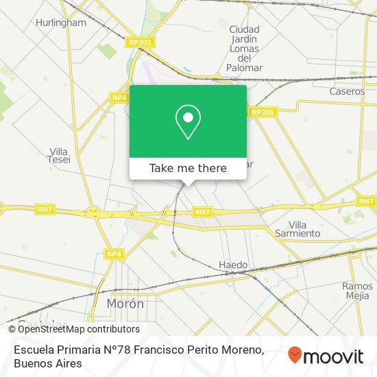 Escuela Primaria Nº78 Francisco Perito Moreno map