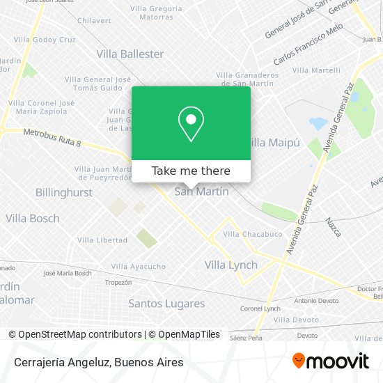 Cerrajería Angeluz map