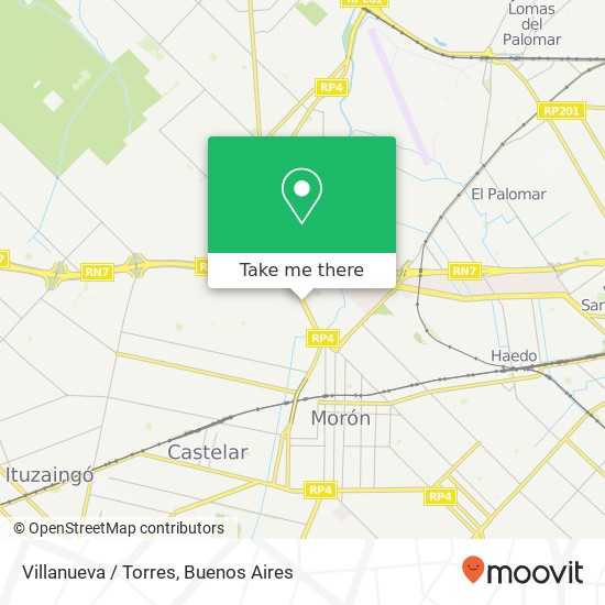Villanueva / Torres map