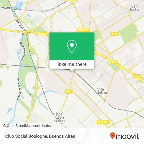 Club Social Boulogne map