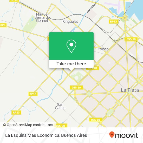 La Esquina Más Económica map