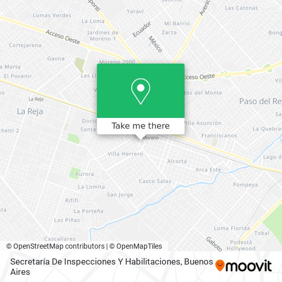 Secretaría De Inspecciones Y Habilitaciones map