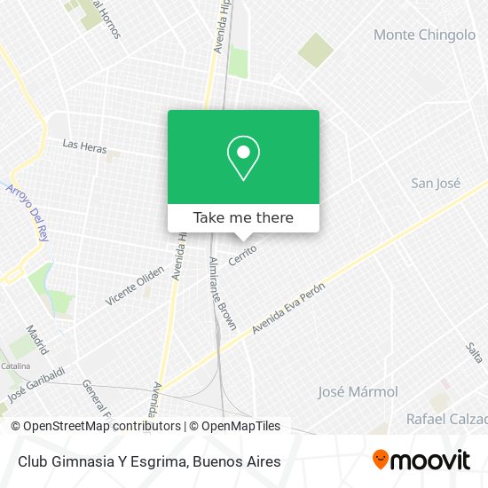 Club Gimnasia Y Esgrima map