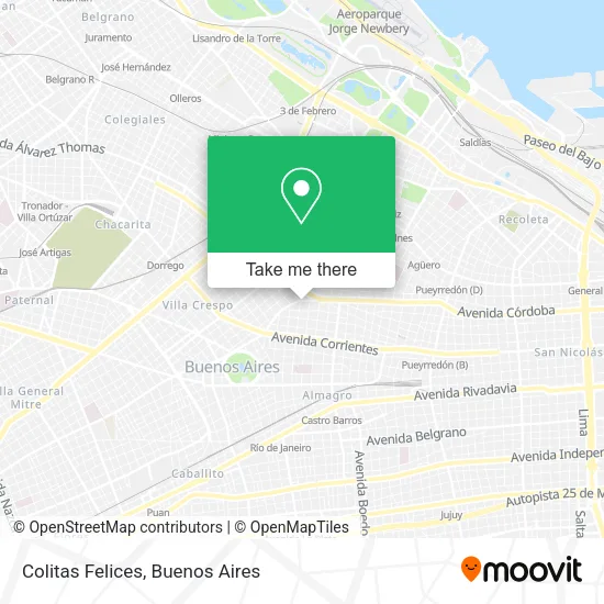 Colitas Felices map