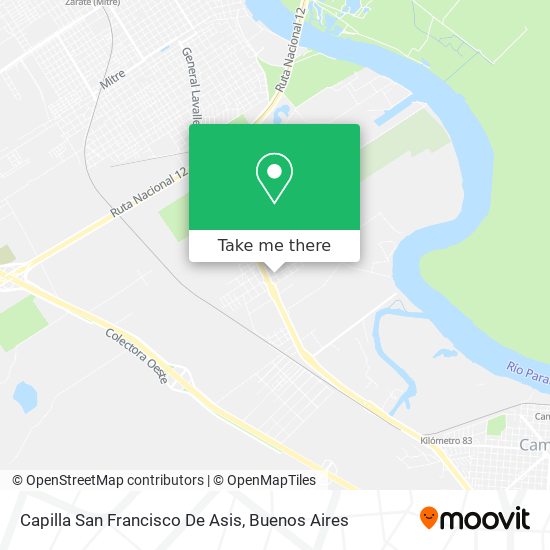 Mapa de Capilla San Francisco De Asis