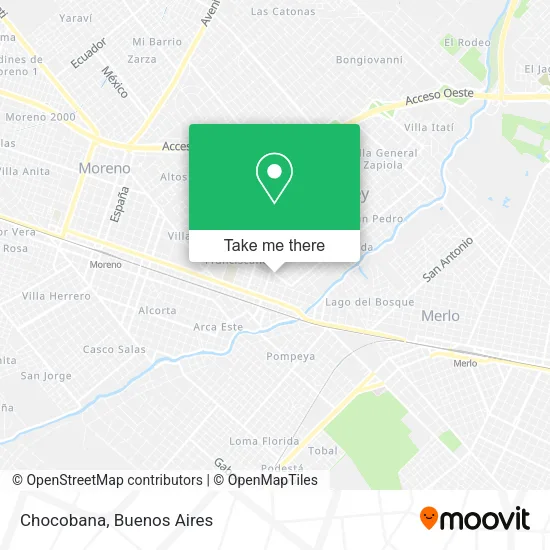 Mapa de Chocobana