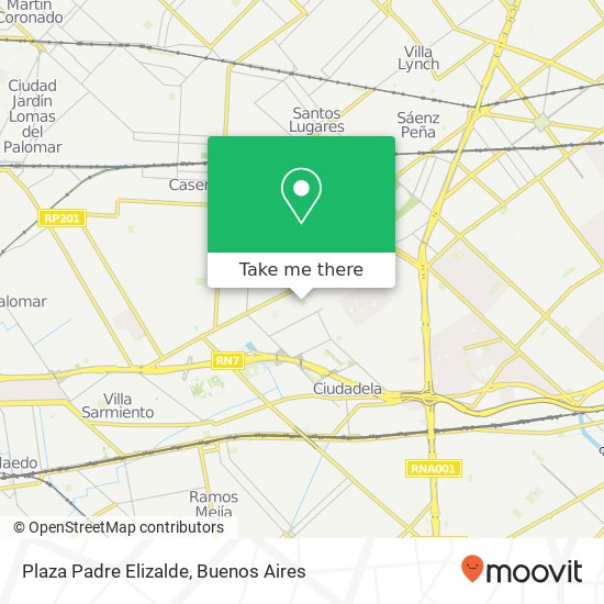 Plaza Padre Elizalde map