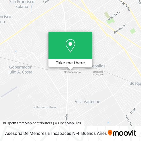 Asesoría De Menores E Incapaces N•4 map