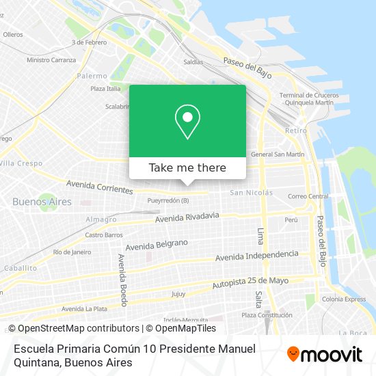 Escuela Primaria Común 10 Presidente Manuel Quintana map