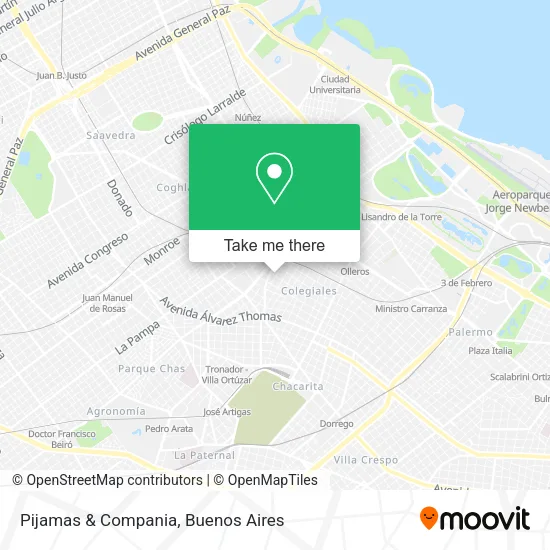 Pijamas & Compania map