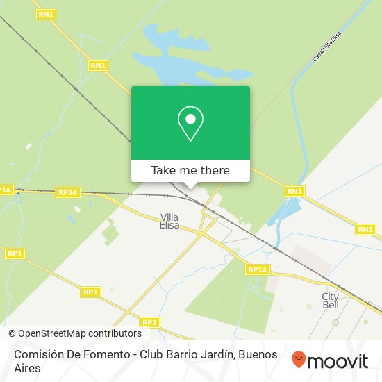 Mapa de Comisión De Fomento - Club Barrio Jardín