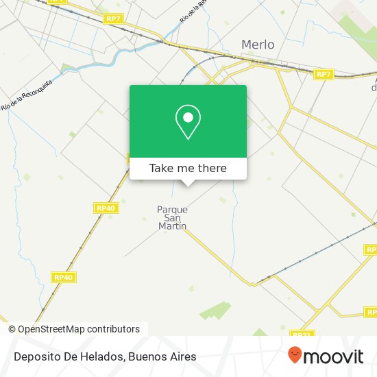 Mapa de Deposito De Helados